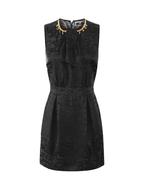 MINIABITO IN CREPE JAQUARD ELISABETTA FRANCHI | AB60746E2110 Nero